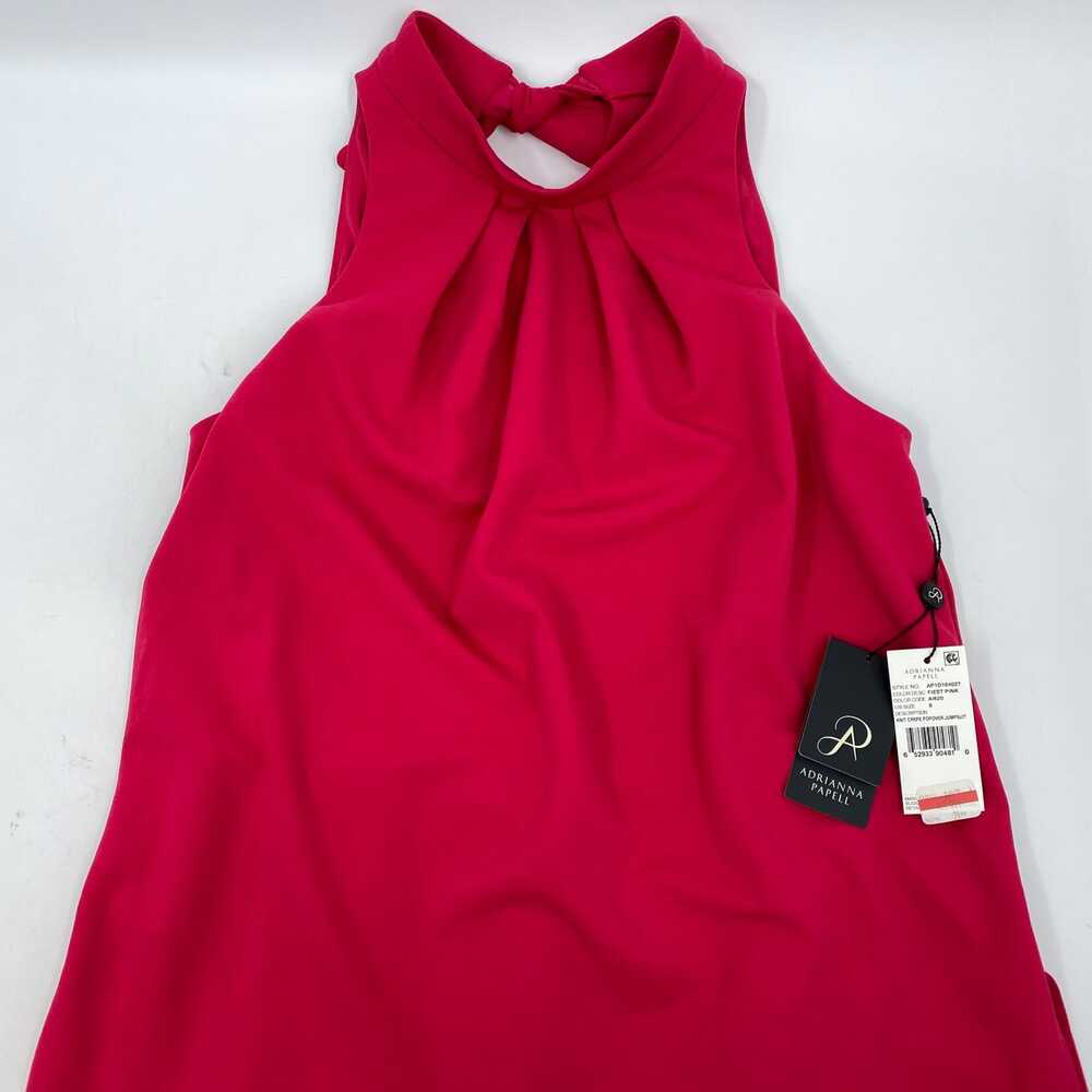 Adrianna Papell Pink Layered Sleeveless Jumpsuit | Size 8 Regular - Picture 5 of 8
